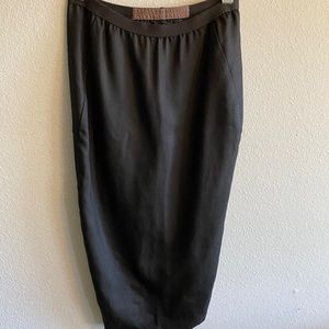 RICK OWENS classic pencil skirt MOUNTAIN wool/silk size 40 IT